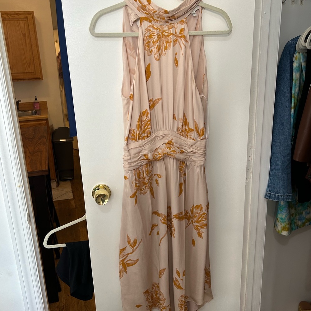 Joie Cream and Orange Floral Dress